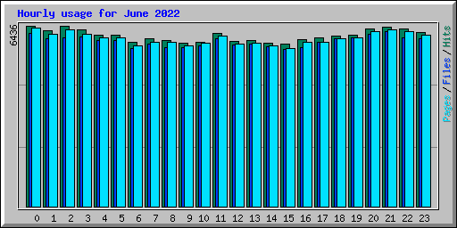 Hourly usage for June 2022