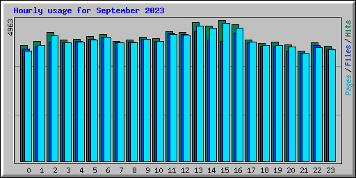 Hourly usage for September 2023